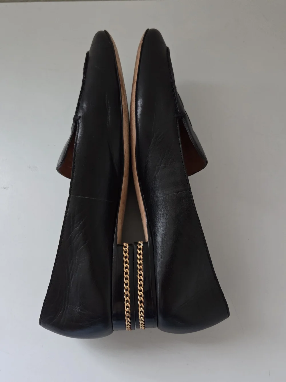 Tory Burch Ruby Black Leather Loafers Size 6.5